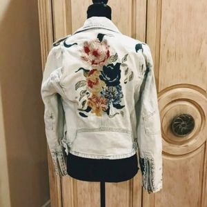 SOLD Embroidery Studded Denim Jacket